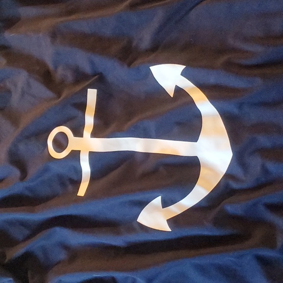 Anchor 3/4 sleeve v neck - Picture 3 of 4